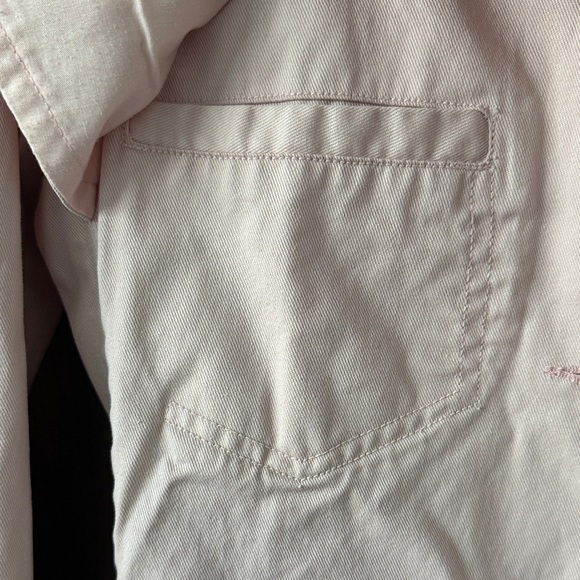 Buffalo David Bitton Pink Trench Coat Jacket Satin Belt Pockets Small Womens - Picture 4 of 9